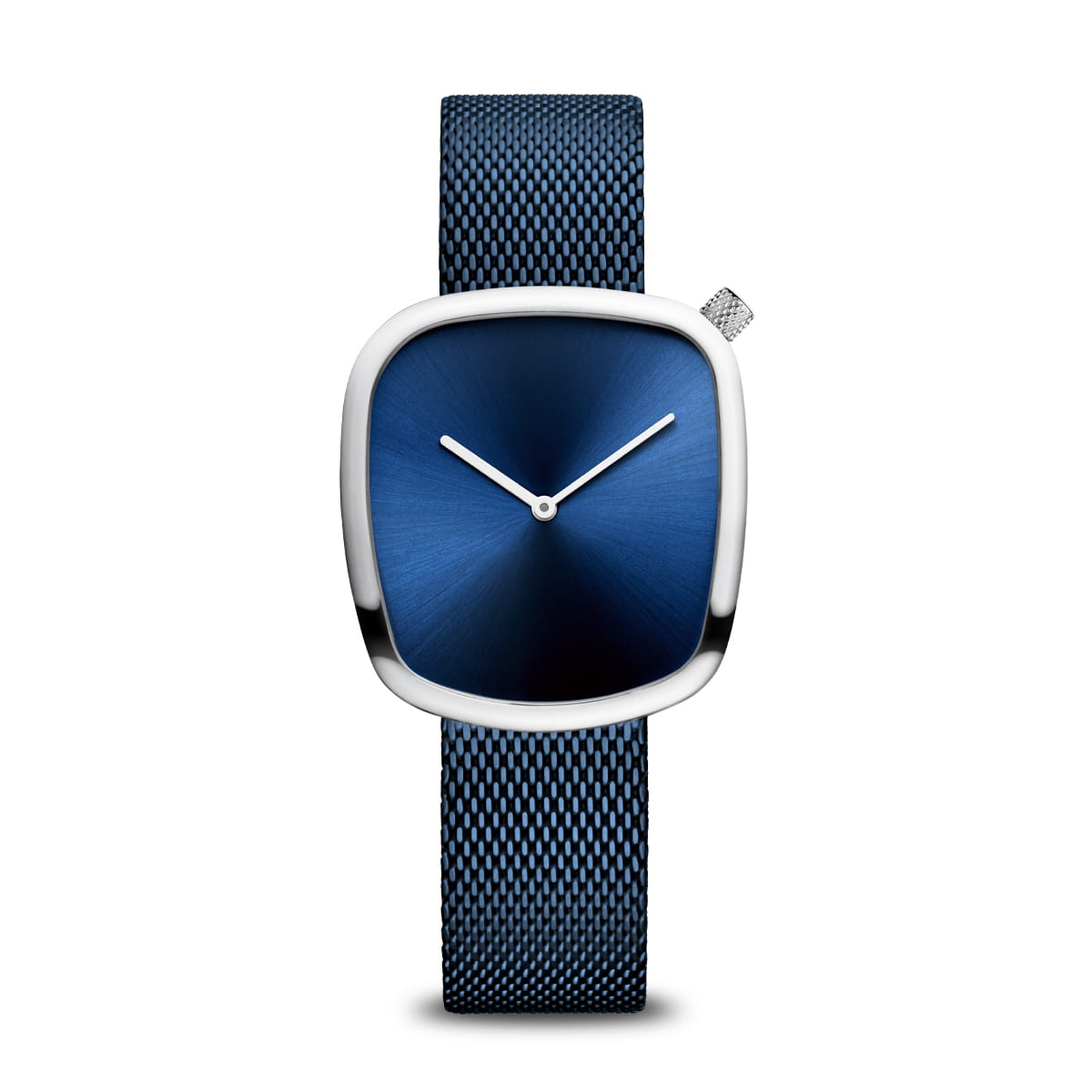Bering 18034-307 watch for women with a blue dial and stainless steel strap.