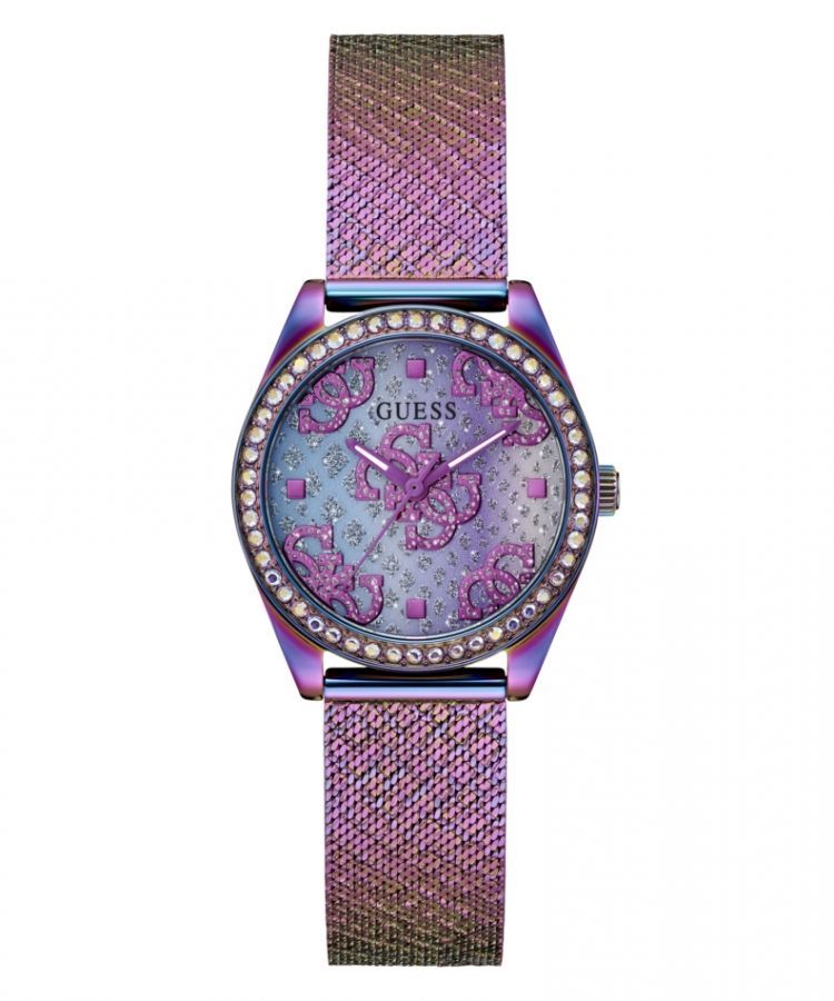 Guess GW0748L3 watch for women with a multicolored dial and stainless steel strap.