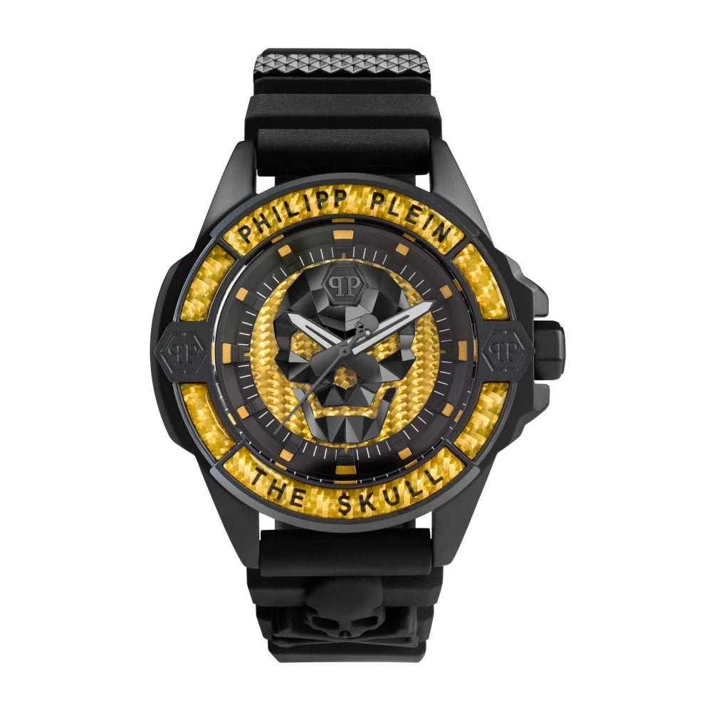 Philipp Plein PWAAA1922 watch for man with a yellow dial and silicone strap.
