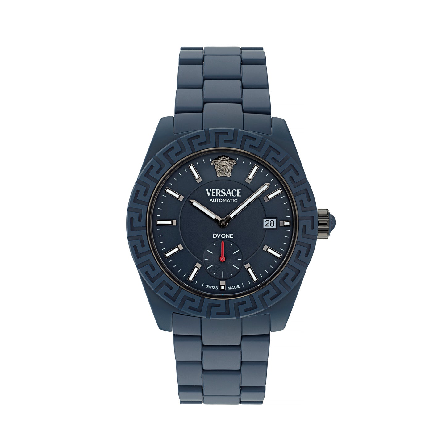 Versace VE7K00223 watch for man with a blue dial and ceramics strap.