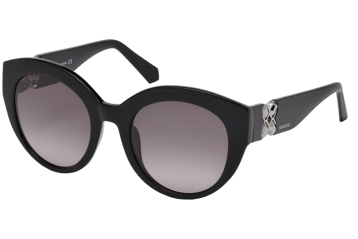 Swarovski SK-0140-01B Sunglasses Women 52/22/140