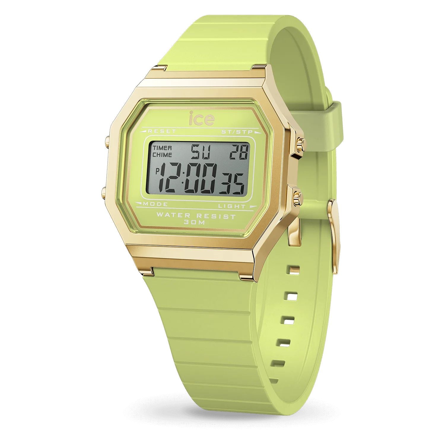 Ice 22059 watch for unisex with a green dial and silicone strap.