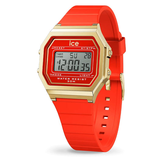 Ice 22070 watch for unisex with a red dial and silicone strap.