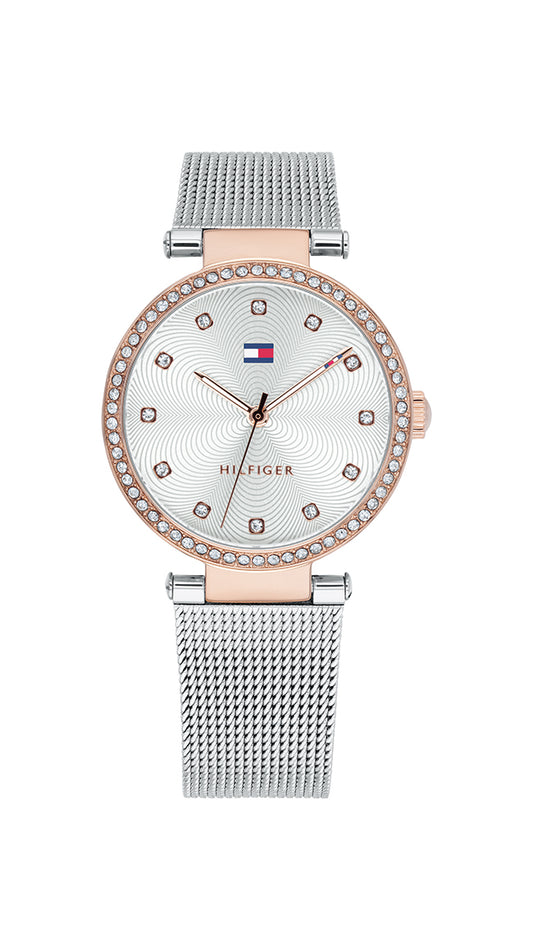 Tommy Hilfiger 1782506 watch for women with a grey dial and stainless steel strap.