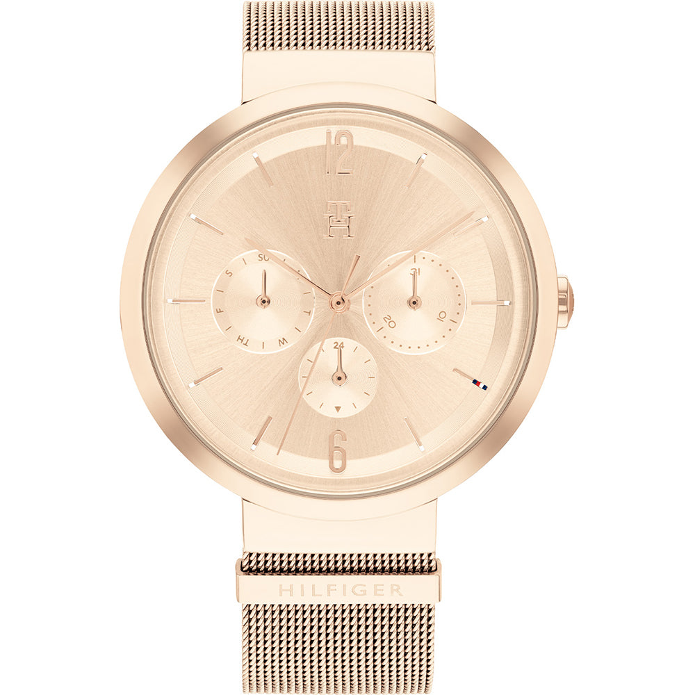 Tommy Hilfiger 1782538 watch for women with a pink dial and stainless steel strap.