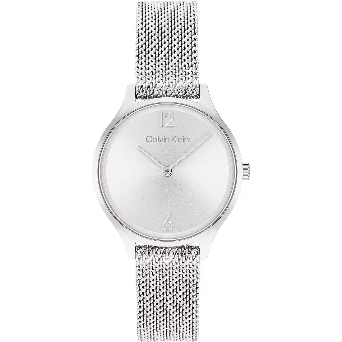 Calvin Klein 25200058 watch for women with a grey dial and stainless steel strap.