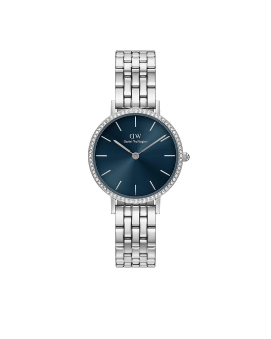 Daniel Wellington DW00100664 watch for women with a blue dial and stainless steel strap.