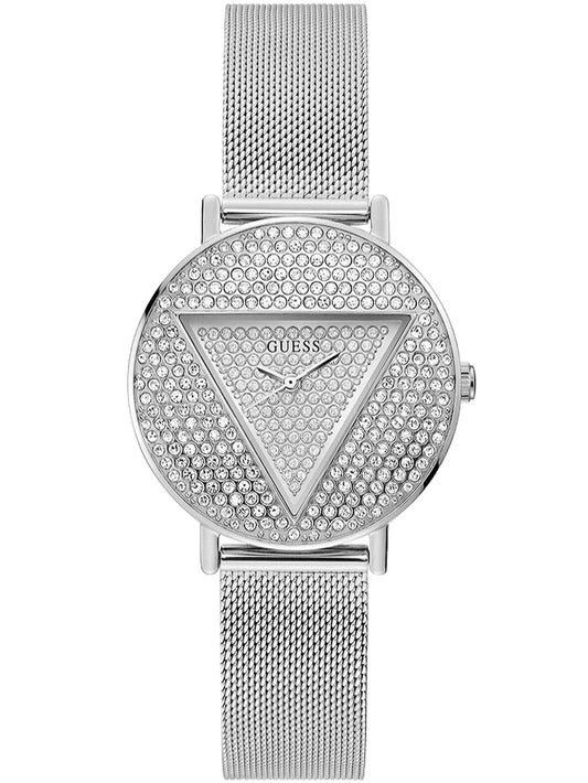 Guess GW0477L1 watch for women with a grey dial and stainless steel strap.
