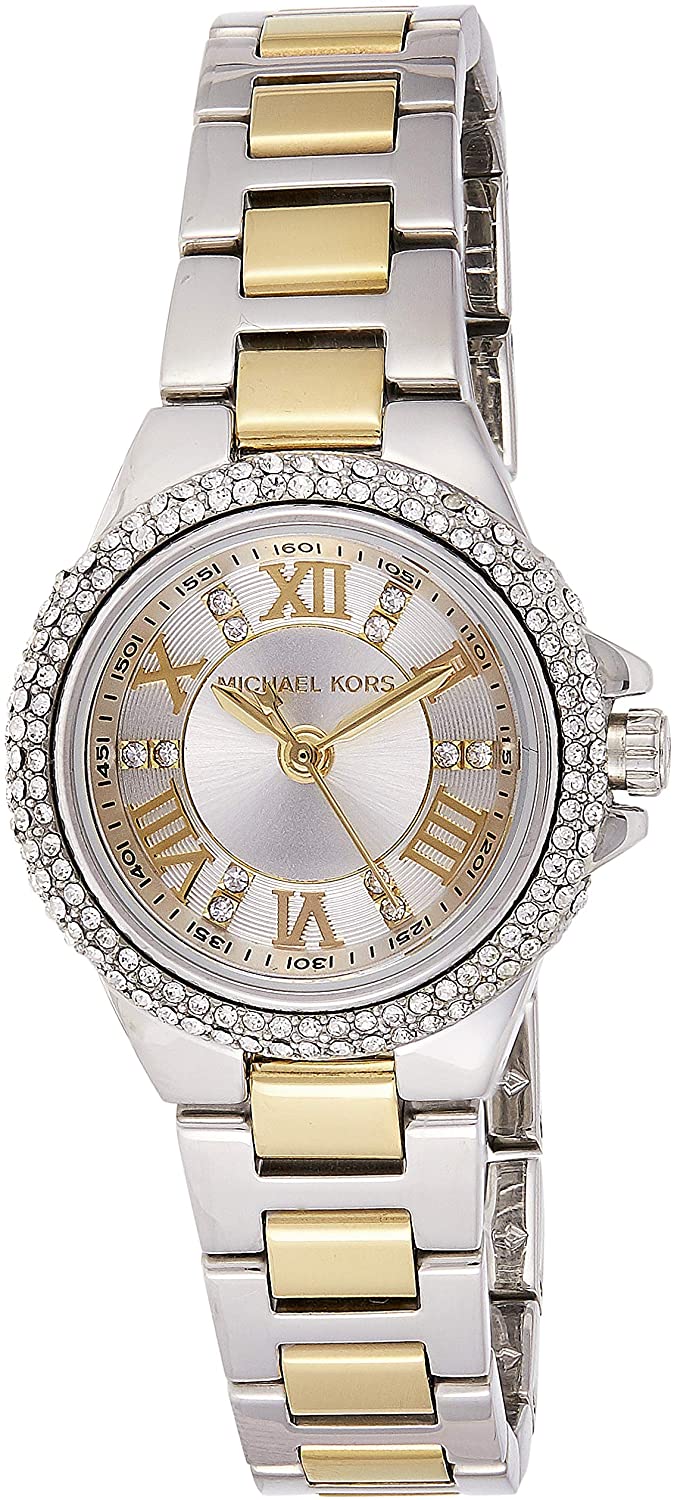 Michael Kors MK3260 watch for women with a grey dial and steel strap.