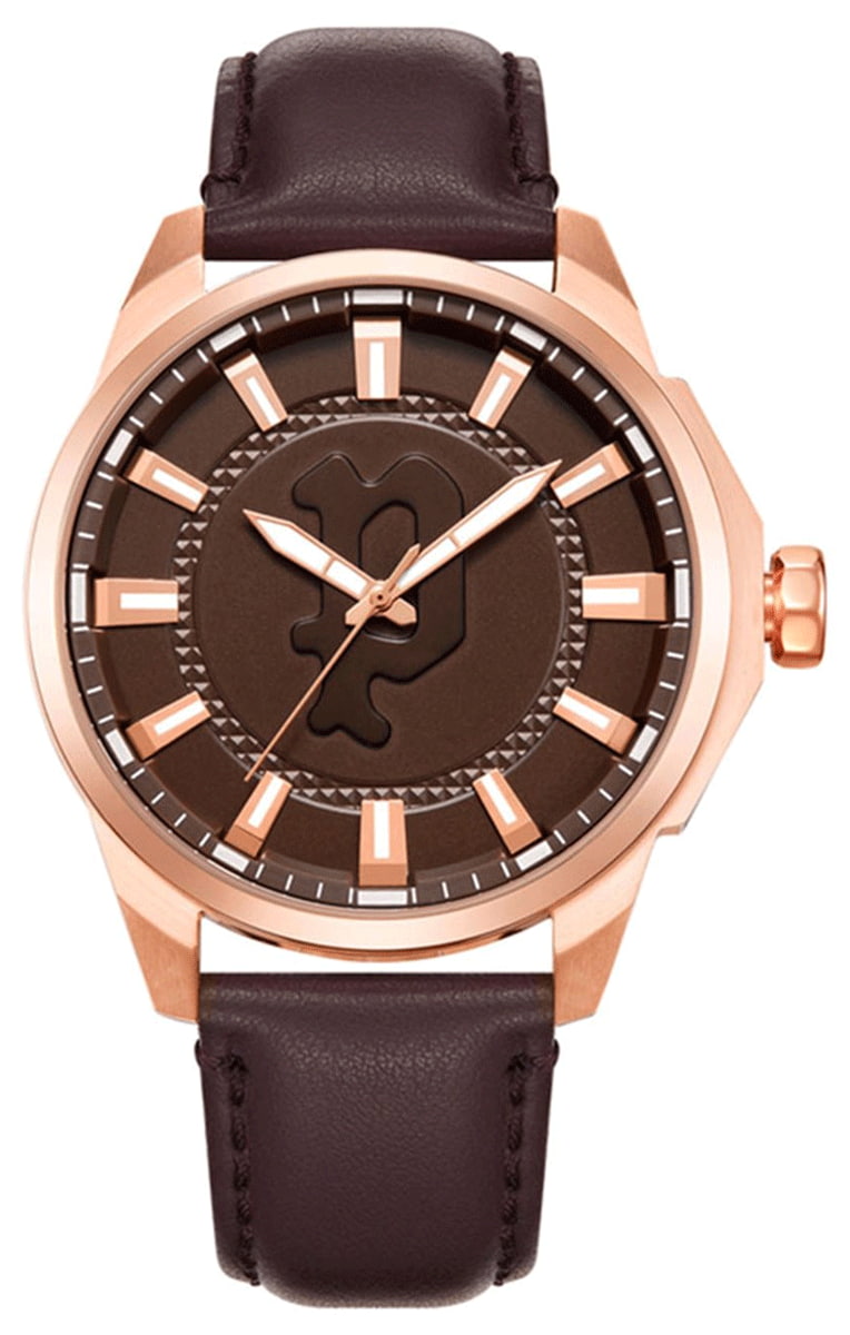 Police PEWJA2204307 watch for man with a brown dial and leather strap.