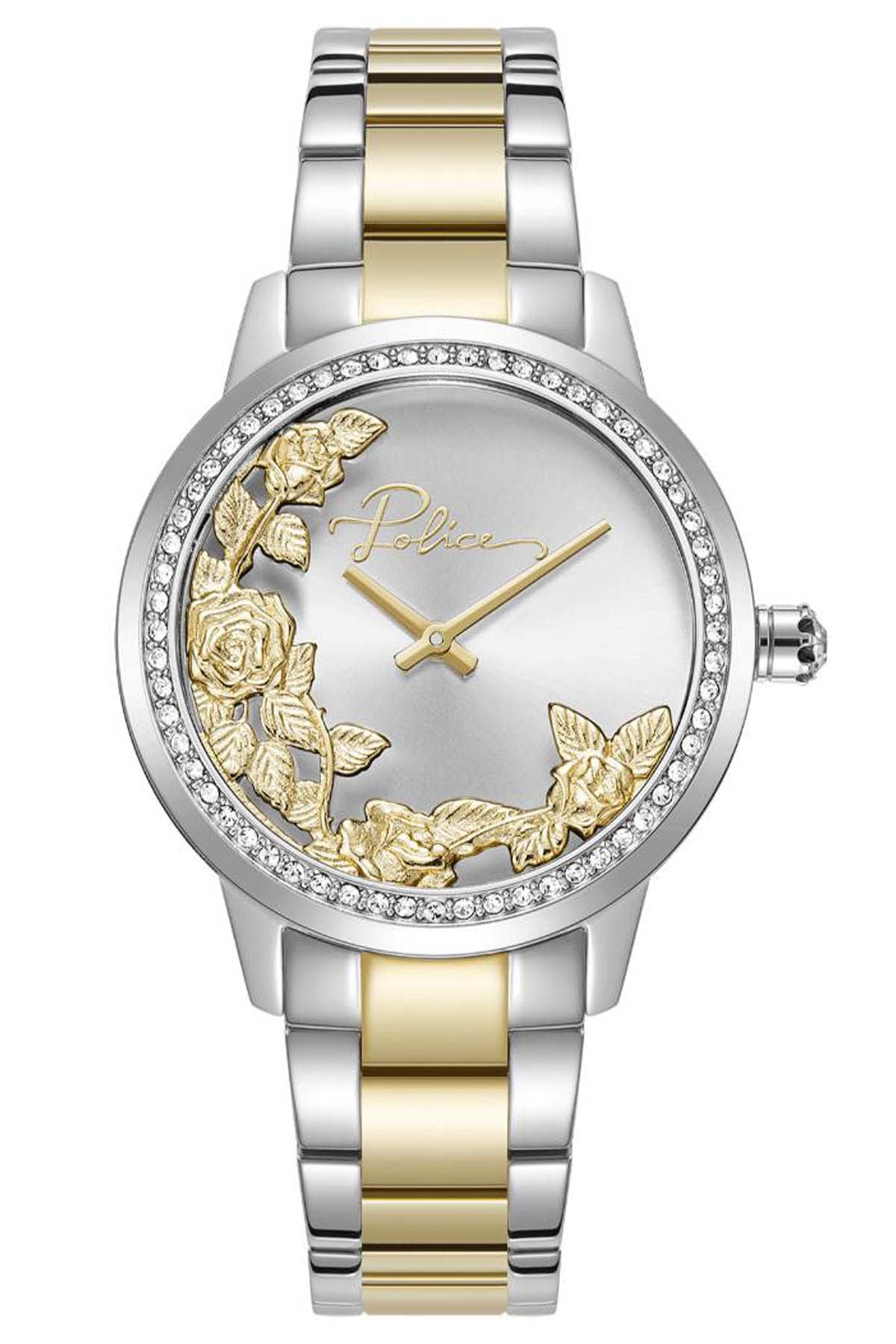 Police PEWLG2202241 watch for women with a grey dial and stainless steel strap.