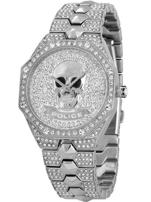 Police PL16027BS.04M watch for women with a grey dial and stainless steel strap.
