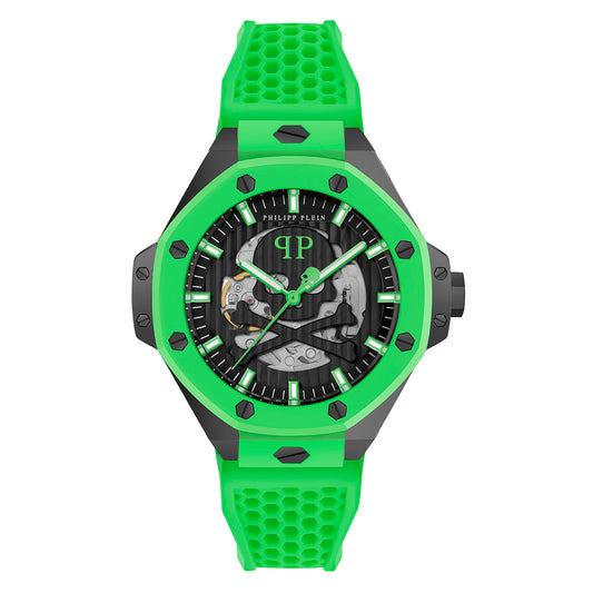 Philipp Plein PWPFA0624 watch for man with a black dial and silicone strap.