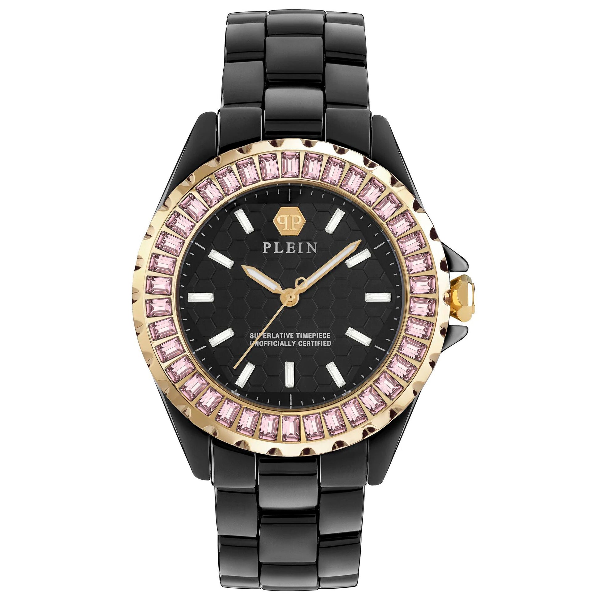 Philipp Plein PWPPA0324 watch for women with a black dial and ceramics strap.