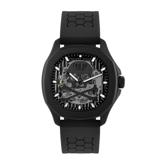 Philipp Plein PWRAA0923 watch for man with a grey dial and silicone strap.