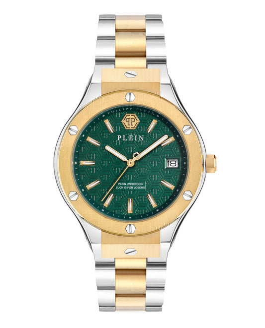 Philipp Plein PWUFA0525 watch for man with a green dial and stainless steel strap.