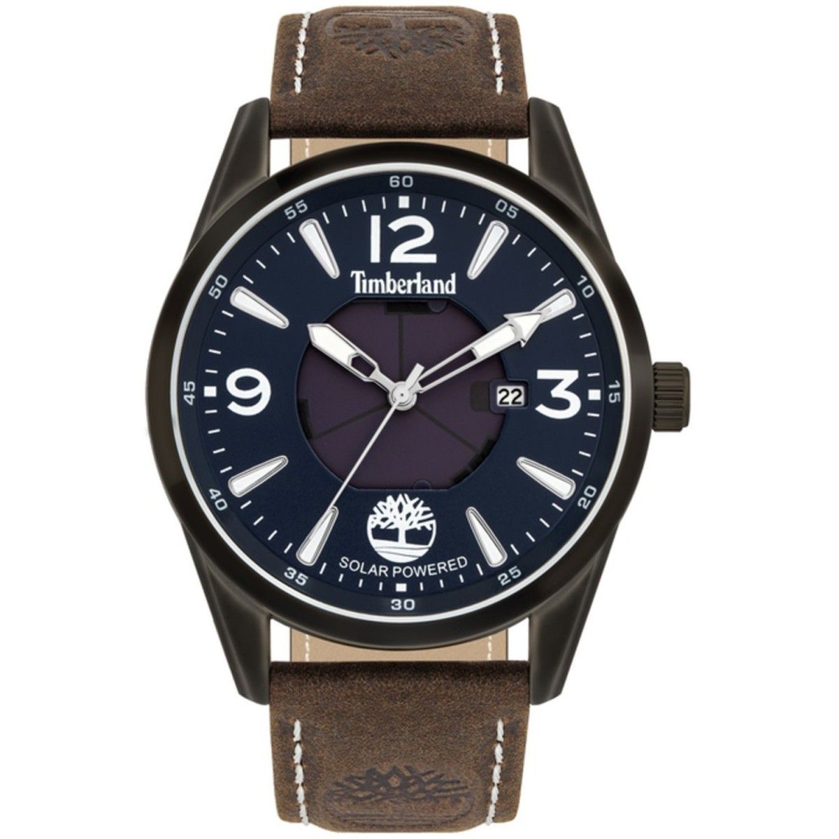 Timberland TBL.16004JYU-03 watch for man with a blue dial and leather strap.