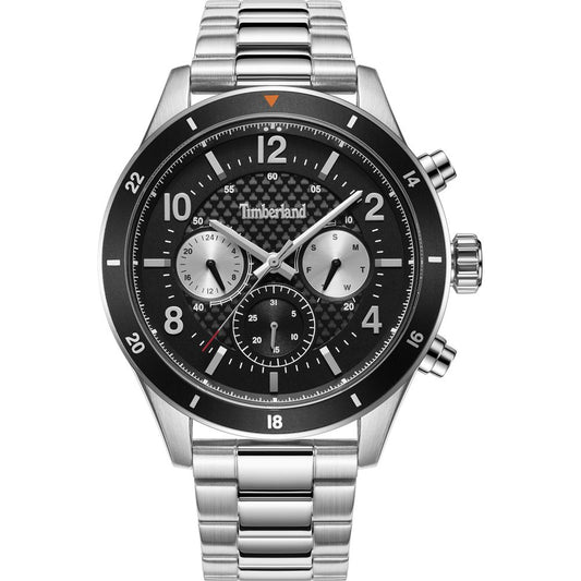 Timberland TDWGK2201004 watch for man with a black dial and stainless steel strap.