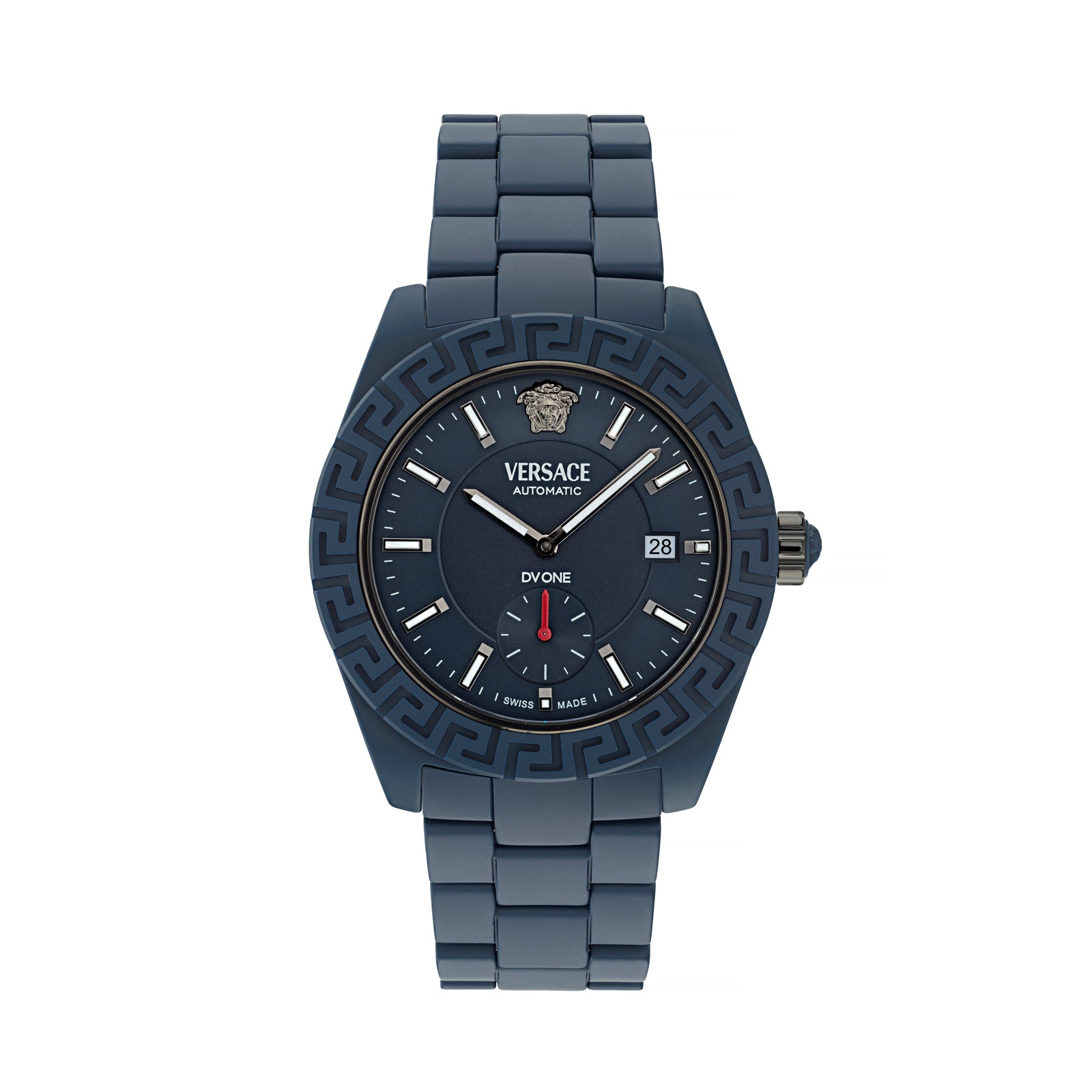 Versace VE7K00223 watch for man with a blue dial and ceramics strap.