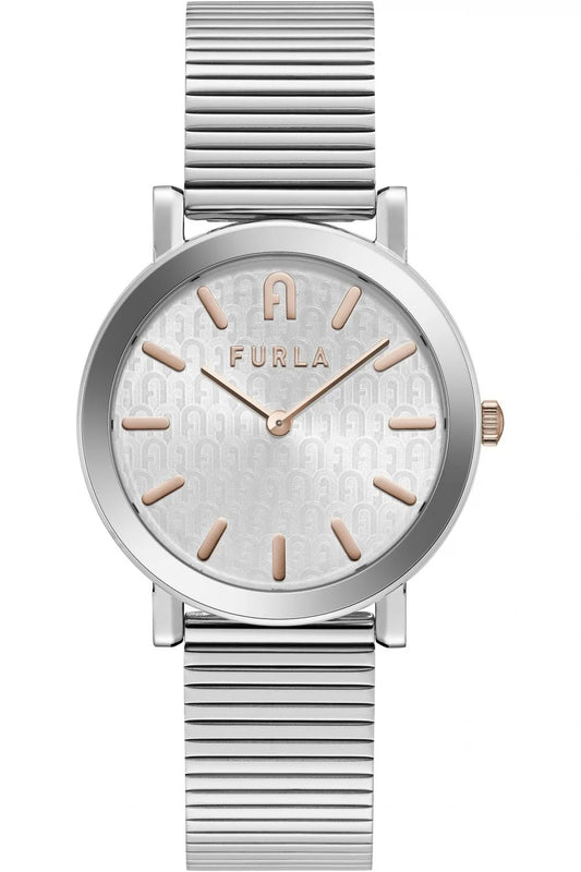 Furla WW00003007L1 watch for women with a grey dial and stainless steel strap.