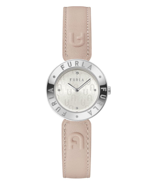 Furla WW00004004L1 watch for women with a grey dial and leather strap.