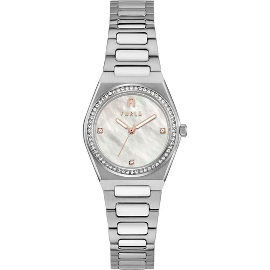 Furla WW00020003L1 watch for women with a grey dial and stainless steel strap.
