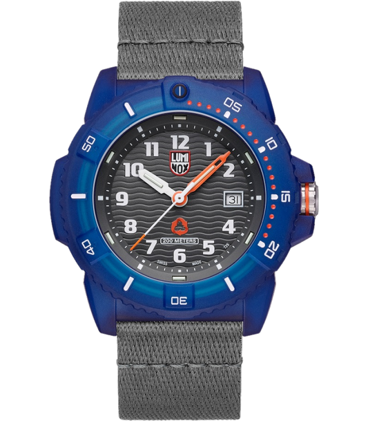 Luminox XS.8902.ECO watch for man with a grey dial and nylon strap.