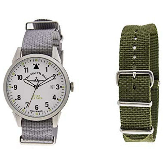 Zeno ZE5231-6 watch for man with a grey dial and fabric strap.